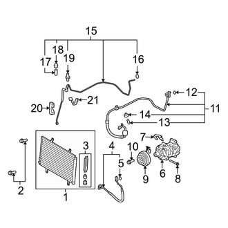 Toyota OE - Air Conditioner & Heater - Condenser, Compressor & Lines