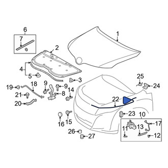 Toyota OE - Front Hood Release Cable