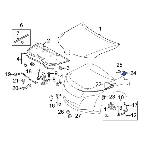 Hood Release Handle