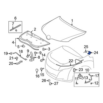 Toyota OE - Front Hood Release Handle