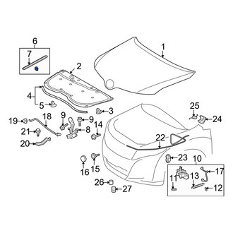 Toyota OE - Left Hood Seal