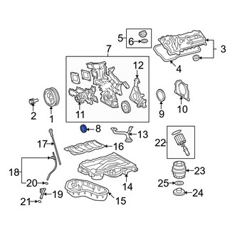 Toyota OE - Front Engine Crankshaft Seal