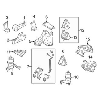 Toyota OE - Engine / Transaxle - Engine & Transmission Mounting (3.5L)