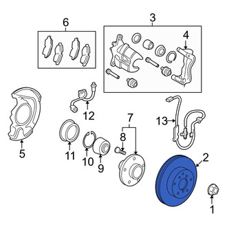 Toyota OE - Front Disc Brake Rotor