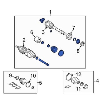 Toyota OE - Front Right CV Axle Assembly