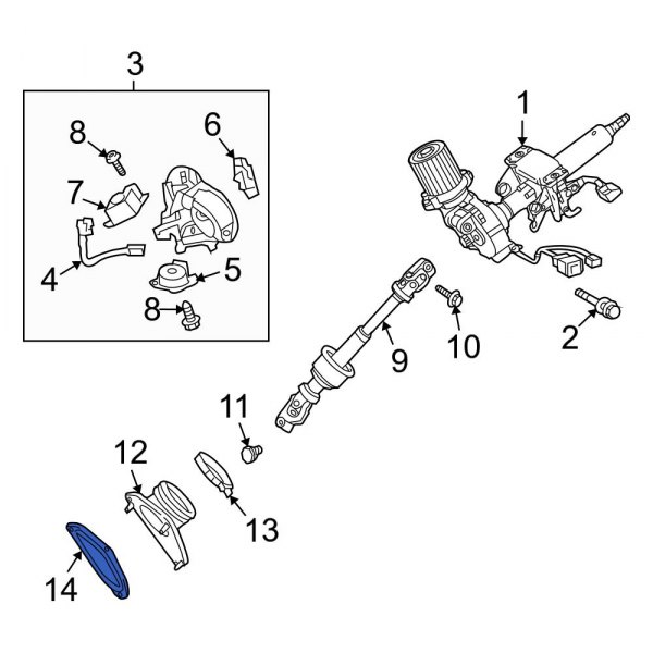 Steering Coupling Boot Retaining Ring