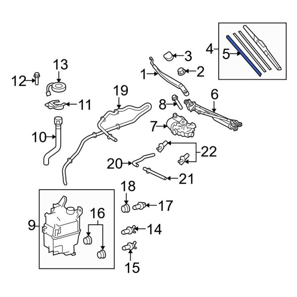 Windshield Wiper Blade Refill