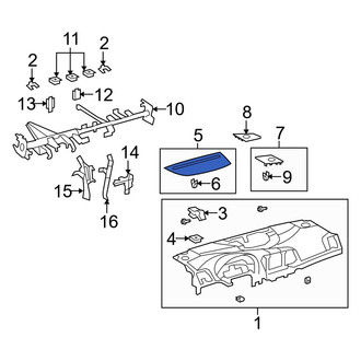 Toyota OE - Dashboard Air Vent Trim