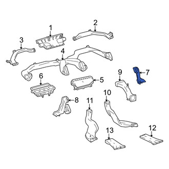 Toyota OE - Right Lower Instrument Panel Air Duct