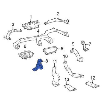 Toyota OE - Left Lower Instrument Panel Air Duct