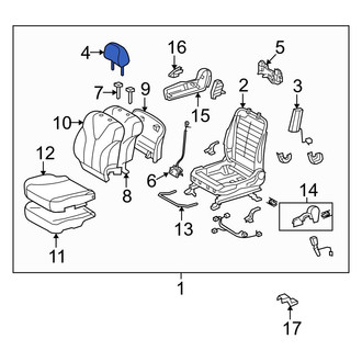 Toyota OE - Front Right Headrest