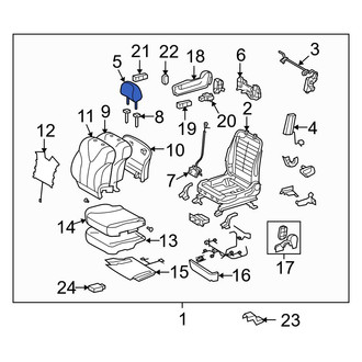 Toyota OE - Front Left Headrest