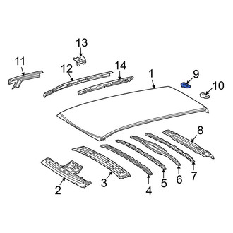 Toyota OE - Right Roof Header Panel Bracket