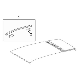 Toyota OE - Roof - Exterior Trim (With Sunroof)