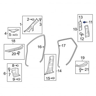 Toyota OE - Upper Door Interior Trim Panel Retainer