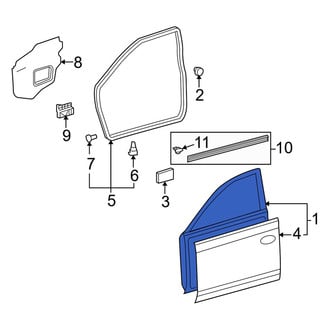 Toyota OE - Front Left Door Shell