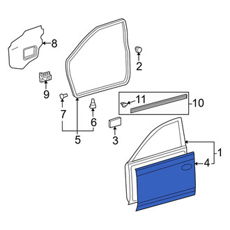 Toyota OE - Front Left Outer Door Outer Panel