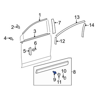 Toyota OE - Fender Molding Retainer