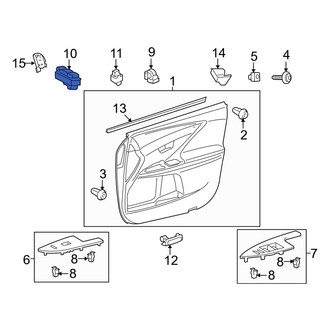 Toyota OE - Front Left Door Window Switch
