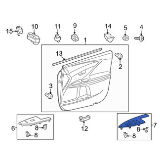 Toyota OE - Front Left Door Window Switch Bezel