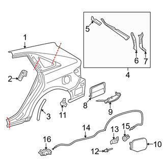 Toyota OE - Quarter Panel & Components