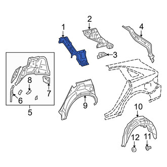 Toyota OE - Left Body C-Pillar Reinforcement