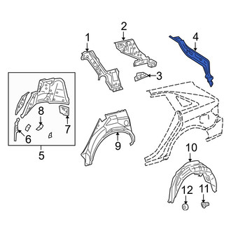 Toyota OE - Left Body D-Pillar