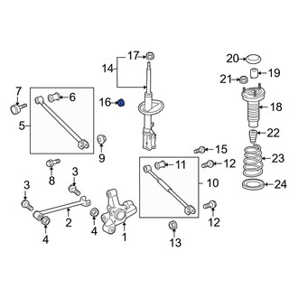 Toyota OE - Lower Suspension Strut Nut