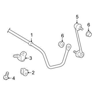 Toyota OE - Rear Suspension - Stabilizer Bar & Components (FWD)