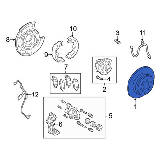 Toyota OE - Rear Disc Brake Rotor