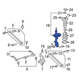Toyota OE - Front Right Suspension Strut