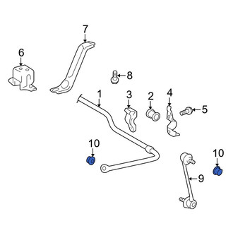 Toyota OE - Front Suspension Stabilizer Bar Link Nut