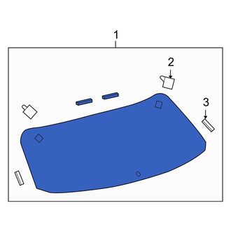Toyota OE - Rear Liftgate Glass