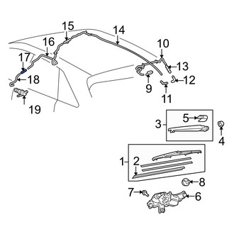 Toyota OE - Liftgate Washer Hose Adapter