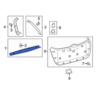 Toyota OE - Rear Upper Liftgate Trim