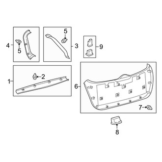 Toyota OE - Lift Gate - Interior Trim