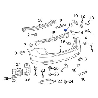 Toyota OE - Spoiler Nut