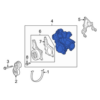 Toyota OE - Engine Water Pump Housing