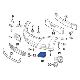 Toyota OE - Front Left Fog Light Trim