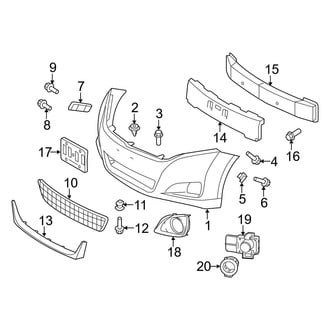 Toyota OE - Front Bumper - Bumper & Components