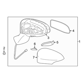 Toyota OE - Front Door - Outside Mirrors