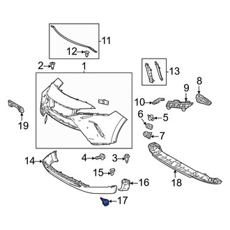 Toyota OE - Front Right Fog Light Cover