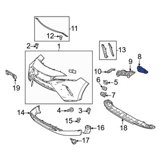 Toyota OE - Front Left Bumper Guide