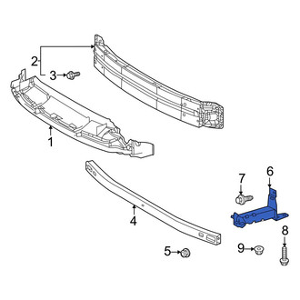 Toyota OE - Front Left Bumper Impact Bar Bracket