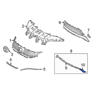 Toyota OE - Front Lower Center Grille Molding