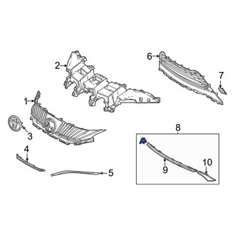 Toyota OE - Front Lower Center Grille Molding