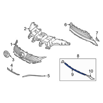Toyota OE - Front Lower Center Grille Molding