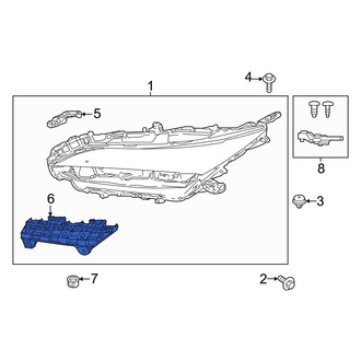 Toyota OE - Right Bumper Cover Bracket