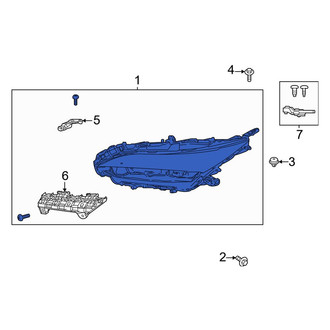 Toyota OE - Front Left Headlight Assembly