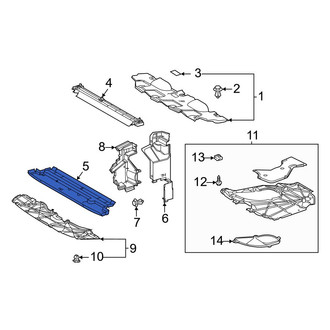 Toyota OE - Front Lower Radiator Support Air Deflector